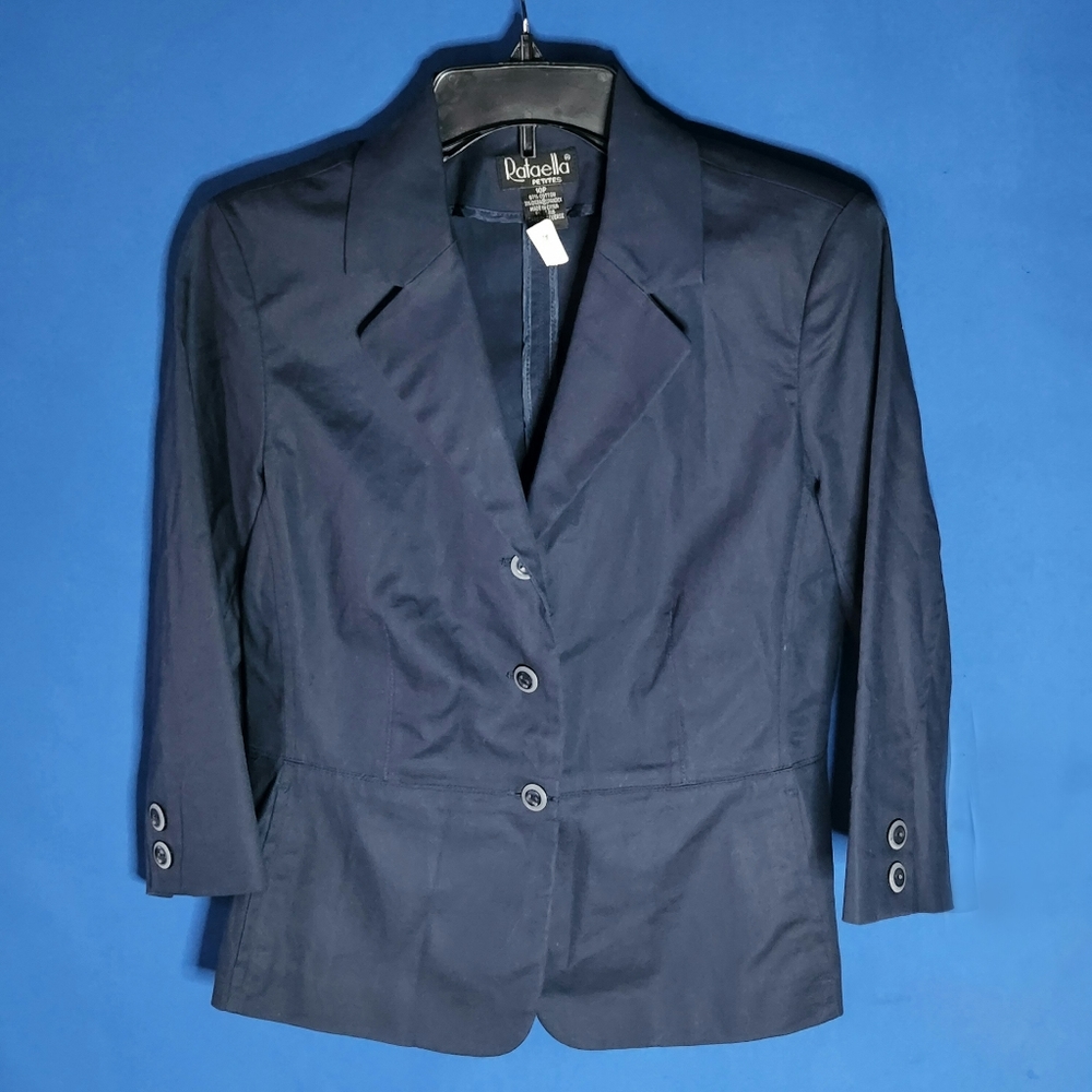 Rafaella Petites Women's Jacket Classic Versatile Piece Three-Button Closure